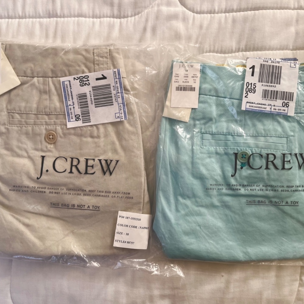 J. Crew Chino Short - Size 10, 7 in - STONE (NWT)